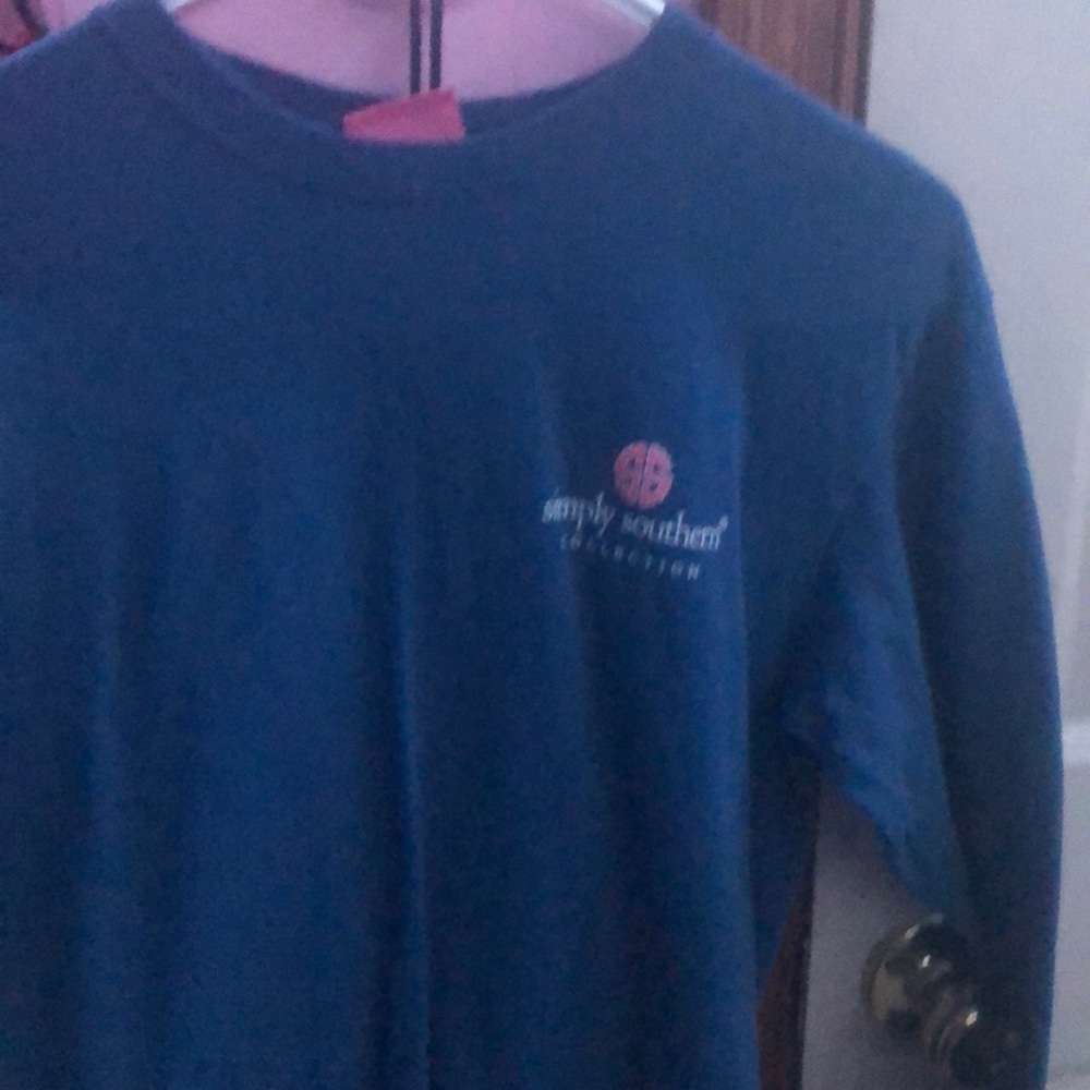 A blue simply southern shirt